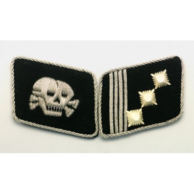 SS Skull Captain(SS-Hauptstrumfuhrer) Collar Tabs