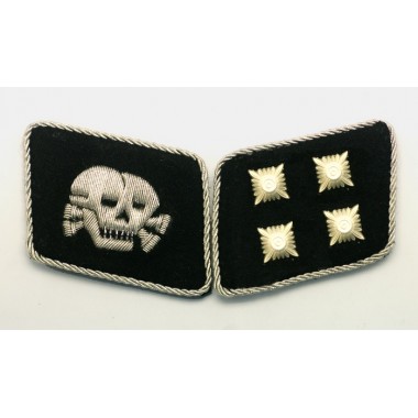 SS Skull Major(SS-Sturmbannfuhrer) Collar Tabs