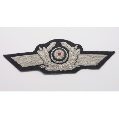 Embroidered Luftwaffe Officer Cap Wreath & Cockade
