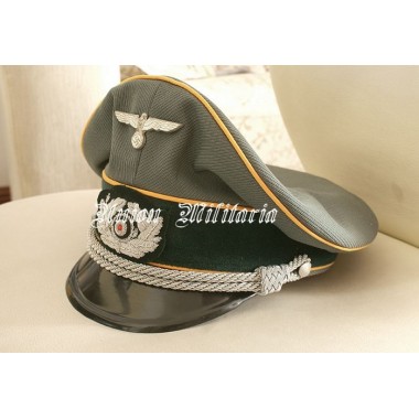 WW2 German Heer Cavalry Officer Visor Cap