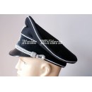 WW2 German SS  Black Visor Cap