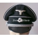 WW2 German SS  Black Visor Cap