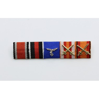 Luftwaffe Lt General Adolf Galland's Ribbon Bar