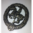 German Horseman's Badge in Bronze