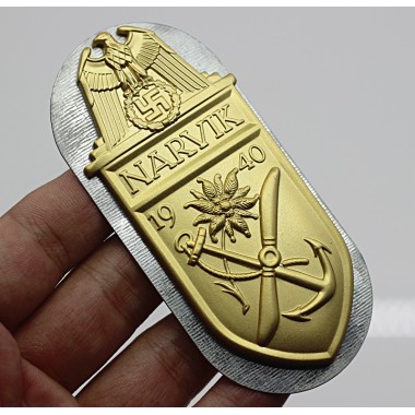 Replica of Narvik Shield (German: Narvikschild) in Silver for Sale