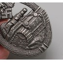 Panzer Assault Badge in Antique Silver(MM:AS ) 