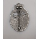 Panzer Assault Badge in Antique Silver(MM:AS ) 