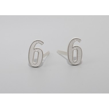 Shoulder Board Cyphers "6" or "9" in Silver