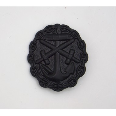 Imperial German Naval Wound Badge in Black