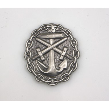 Imperial German Naval Wound Badge in Silver