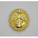 Imperial German Naval Wound Badge in Gold