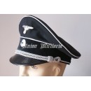 WW2 German SS  Black Visor Cap