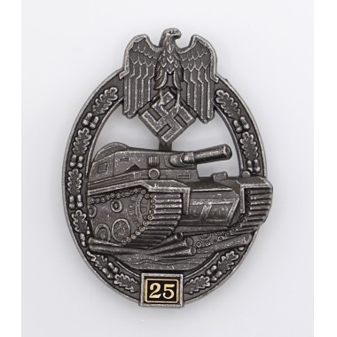 Panzer Assault Badge 25 Engagements(Antique Finish)