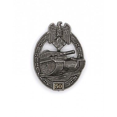 Panzer Assault Badge 50 Engagements(Antique Finish)