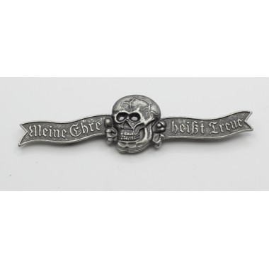 SS Evening Dress Metal Skull Breast Badge