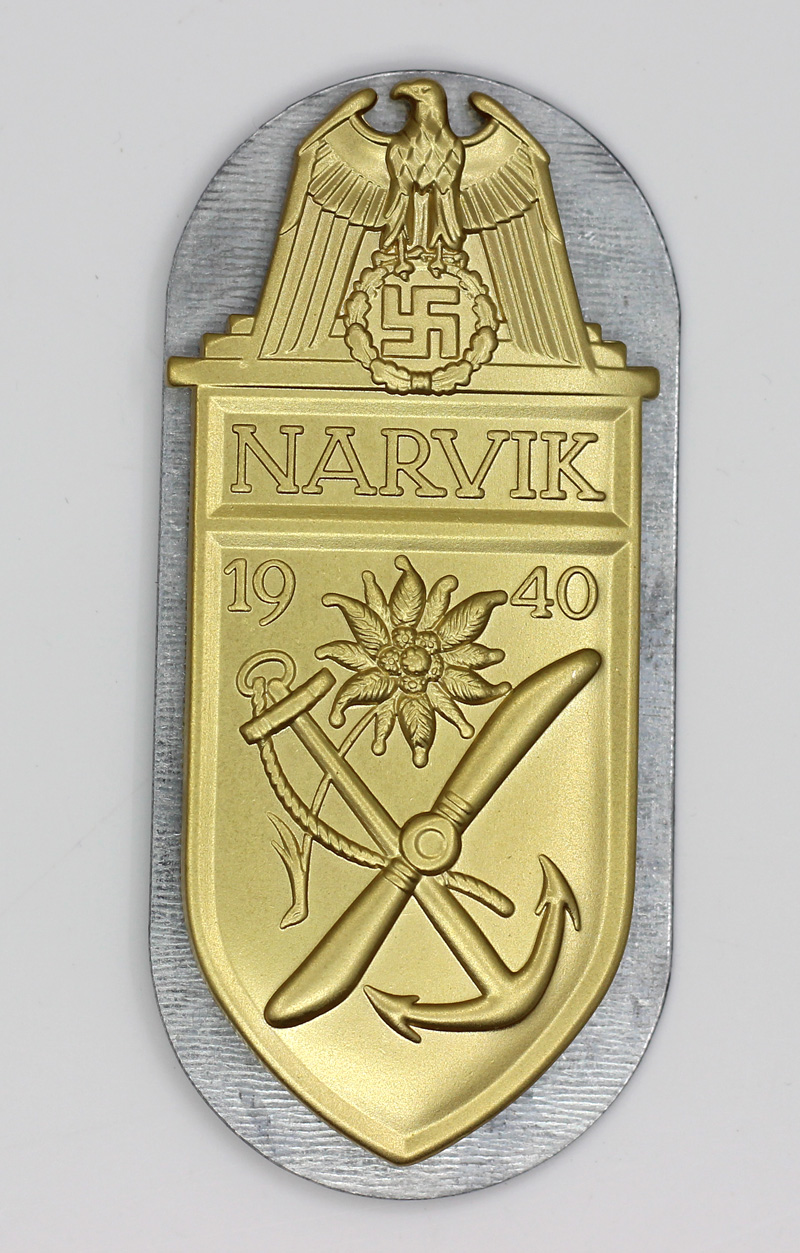 Replica of Narvik Shield (German: Narvikschild) in Silver for Sale