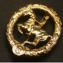 German Horseman's Badge in Gold