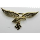 Luftwaffe Metal Breast Eagle in Gold