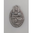 Panzer Assault Badge in Antique Silver(MM:AS ) 