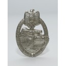 Panzer Assault Badge in Silver（Nickel Silver）