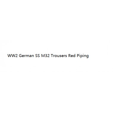 WW2 German SS M32 Trousers Red Piping
