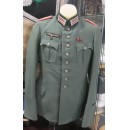 m27 reichsheer tunic  (no piping)with collar tabs, shoulder boards，no ribbon bar