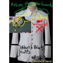 Custom White Tunic  with Ordnung polizei shoulder boards,D Cyphers,blank black cuff title