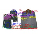 Custom police green  gabardine tunic
