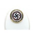 Nazi Party Badge in Gold-Large Version（Locking Pin）
