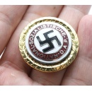 Nazi Party Badge in Gold-Large Version（Locking Pin）