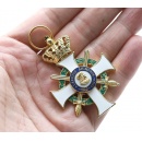 Knight's Cross of the Royal Saxon Order of Albrecht 1st Class  with Crown and Swords