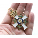 Knight's Cross of the Royal Saxon Order of Albrecht 1st Class  with Crown and Swords