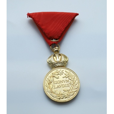 Bronze Military Merit Medal on the Red Ribbon, Franz Joseph I（Austria-Hungary)