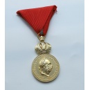 Bronze Military Merit Medal on the Red Ribbon, Franz Joseph I（Austria-Hungary)