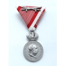 Silver Military Merit Medal on the War Ribbon with Swords, Franz Joseph I（Austria-Hungary）