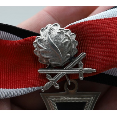 3-piece Knight's Cross with Oak Leaf and Swords (Nickel Silver)