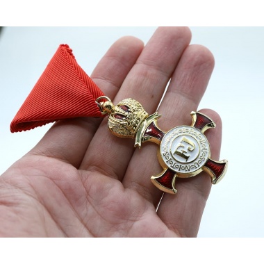 Golden Cross of Merit on the Red Ribbon with the Crown( Austria-Hungary)