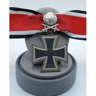 3-piece Knight's Cross with Oak Leaf and Swords (Nickel Silver)